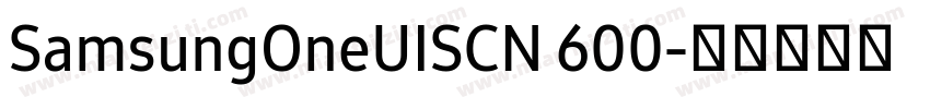 SamsungOneUISCN 600字体转换